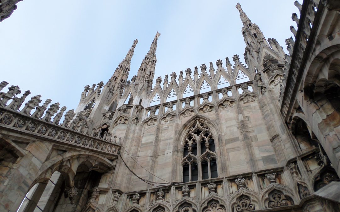 Le guglie del Duomo di Milano.